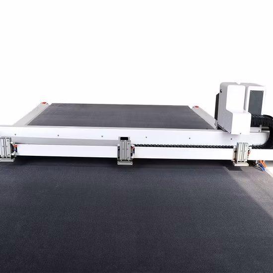 Máquina cortadora de alfombras impresa con cuchillo oscilante de enrutador CNC digital 1625