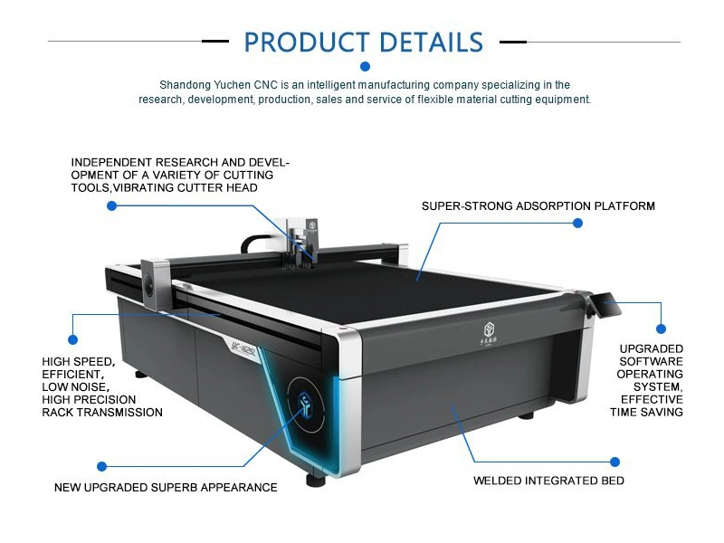 Camera Identifies Real Pure Leather Printed Carpet Cutting with Oscillating Cutting Machine