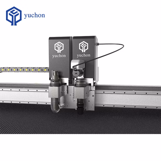 CNC automático Patrón de prendas de vestir Cortador de cuchillos redondos Tela no tejida Tela textil Piel / Lona PVC Máquina de corte de cuchillo oscilante digital Precios de fábrica