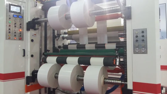 Máquina cortadora y rebobinadora de fácil funcionamiento Rollo de película plástica Máquina cortadora de rollos de adhesivos de papel